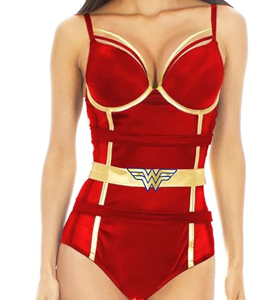 DC Undergirl Wonder Woman Red Bodysuit